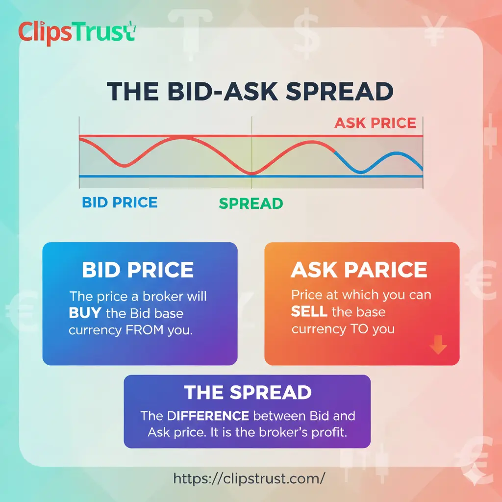bid - ask spread
